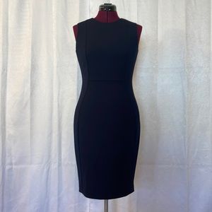 Navy blue Calvin Klein dress.